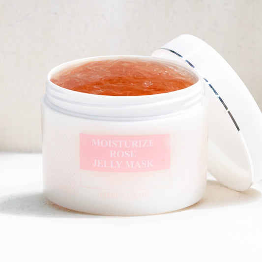 Moisturize Rose Jelly Mask 300ml Deflated Acne in 7 Days Helps Relieve & Heal Acne, Brighten Skin & Disguise Acne Scars & Black Spots