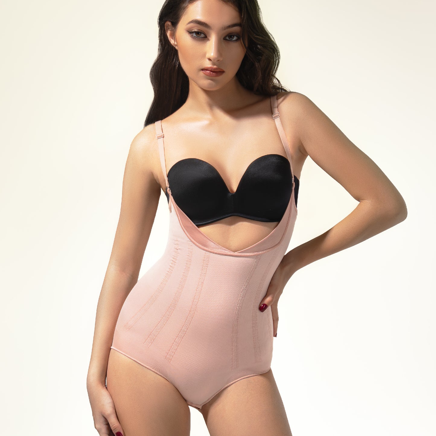 Breathable Bodyshaper S - 2x Faster Slimming, Anti-Itch, Baby Pink